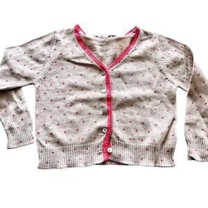 Bonpoint girls lightweight sweater cardigan size 18 months